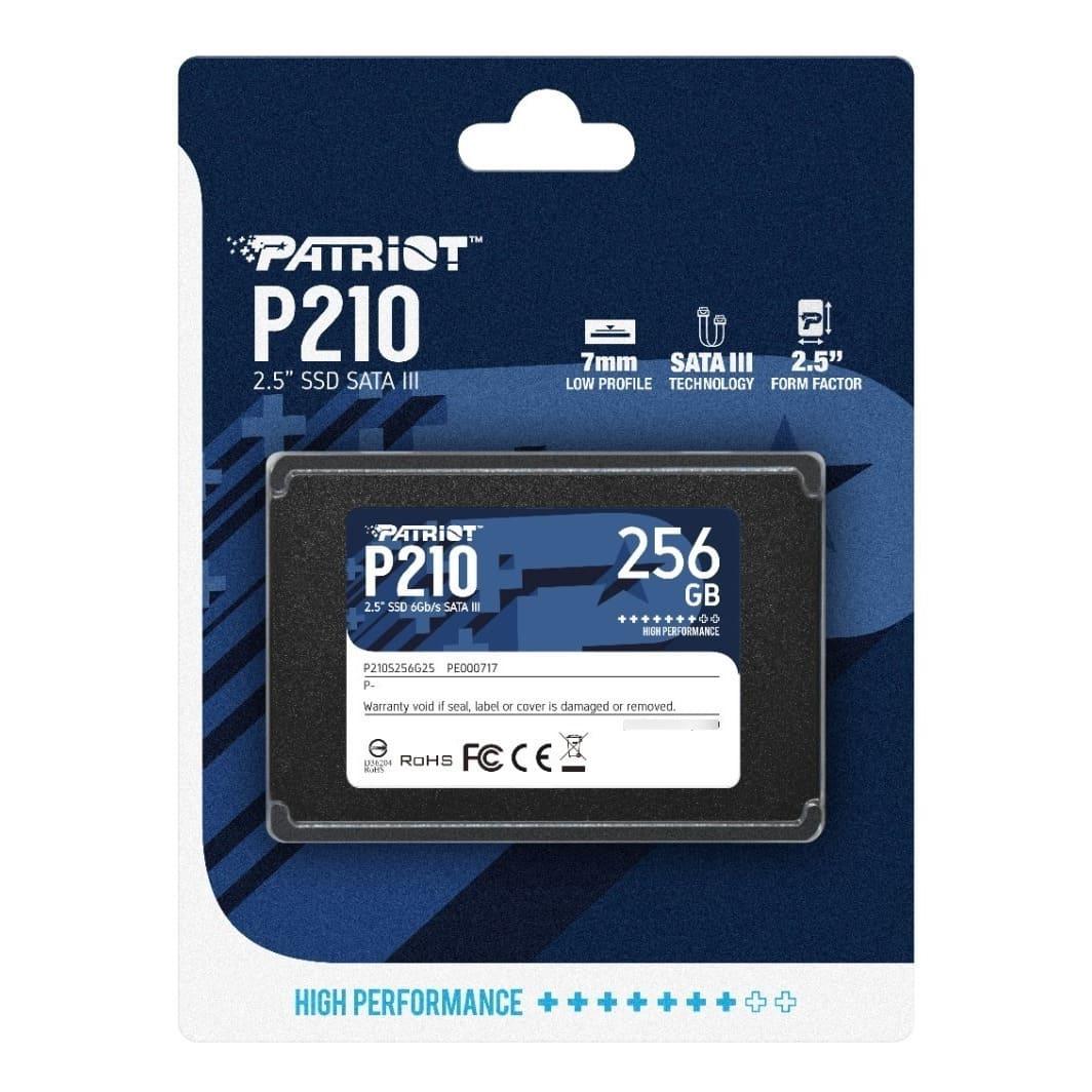 Disco Solido Patriot de 256gb P210 Sata III 6gb/s - DISCO DURO Y MEMORIAS