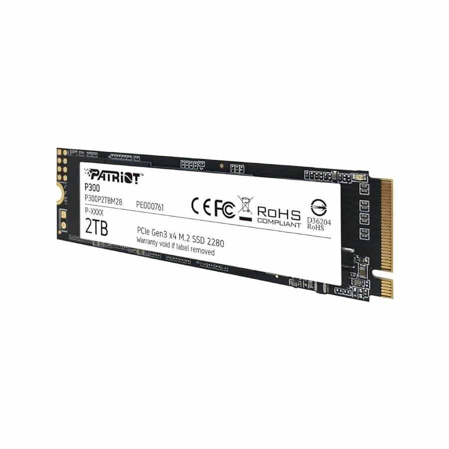 Disco Solido Patriot P300 M.2 PCIe Gen 3x4 2TB - DISCO DURO Y MEMORIAS