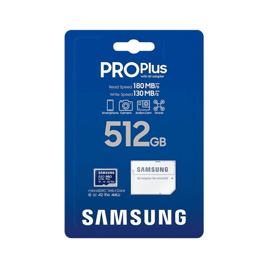 Micro SD 512GB Samsung Pro Plus 4k - Disco Solido