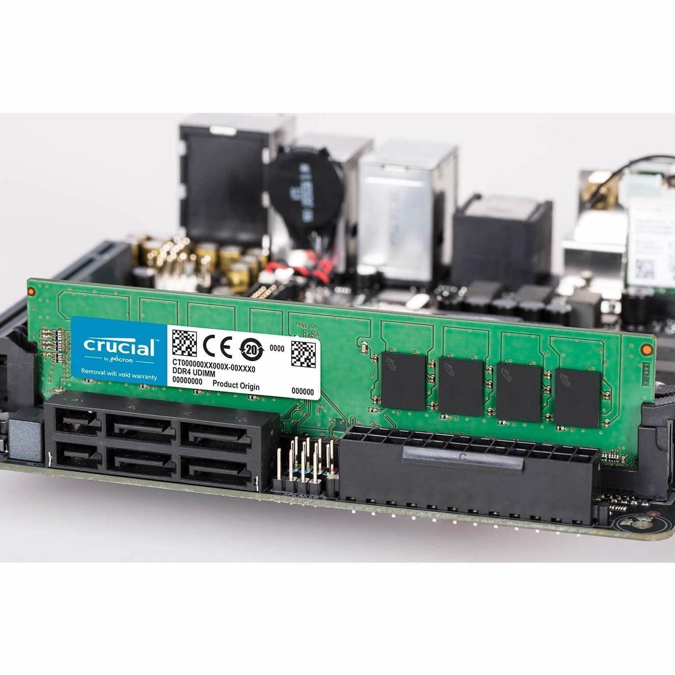 Memoria Ram 8GB DDR4 Crucial PC - Disco Solido