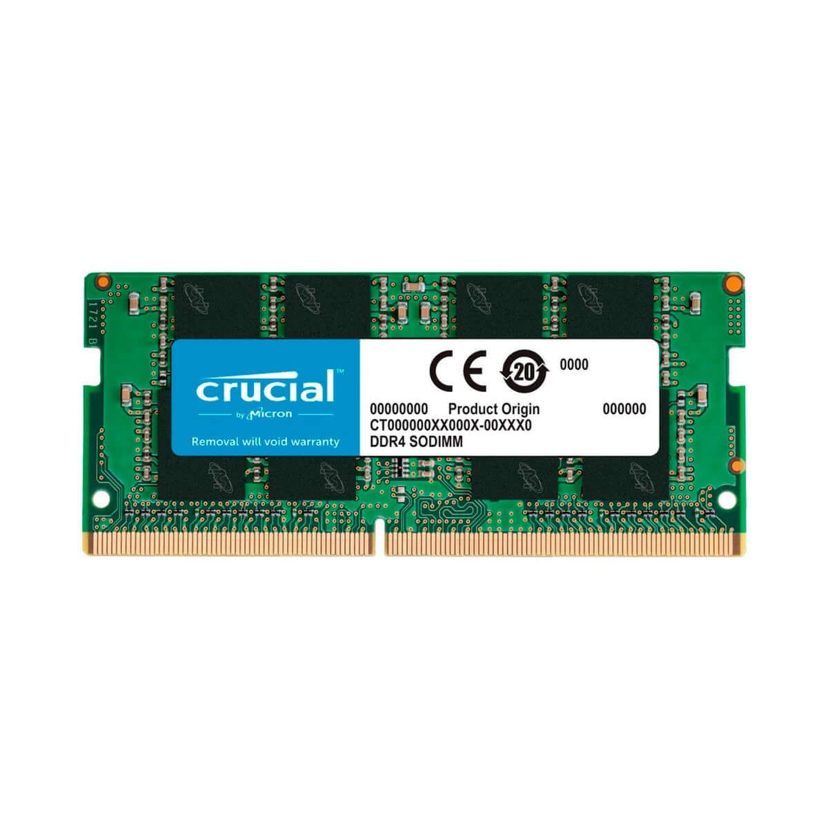 Memoria Ram 8GB DDR4 Crucial Portátil - Disco Solido