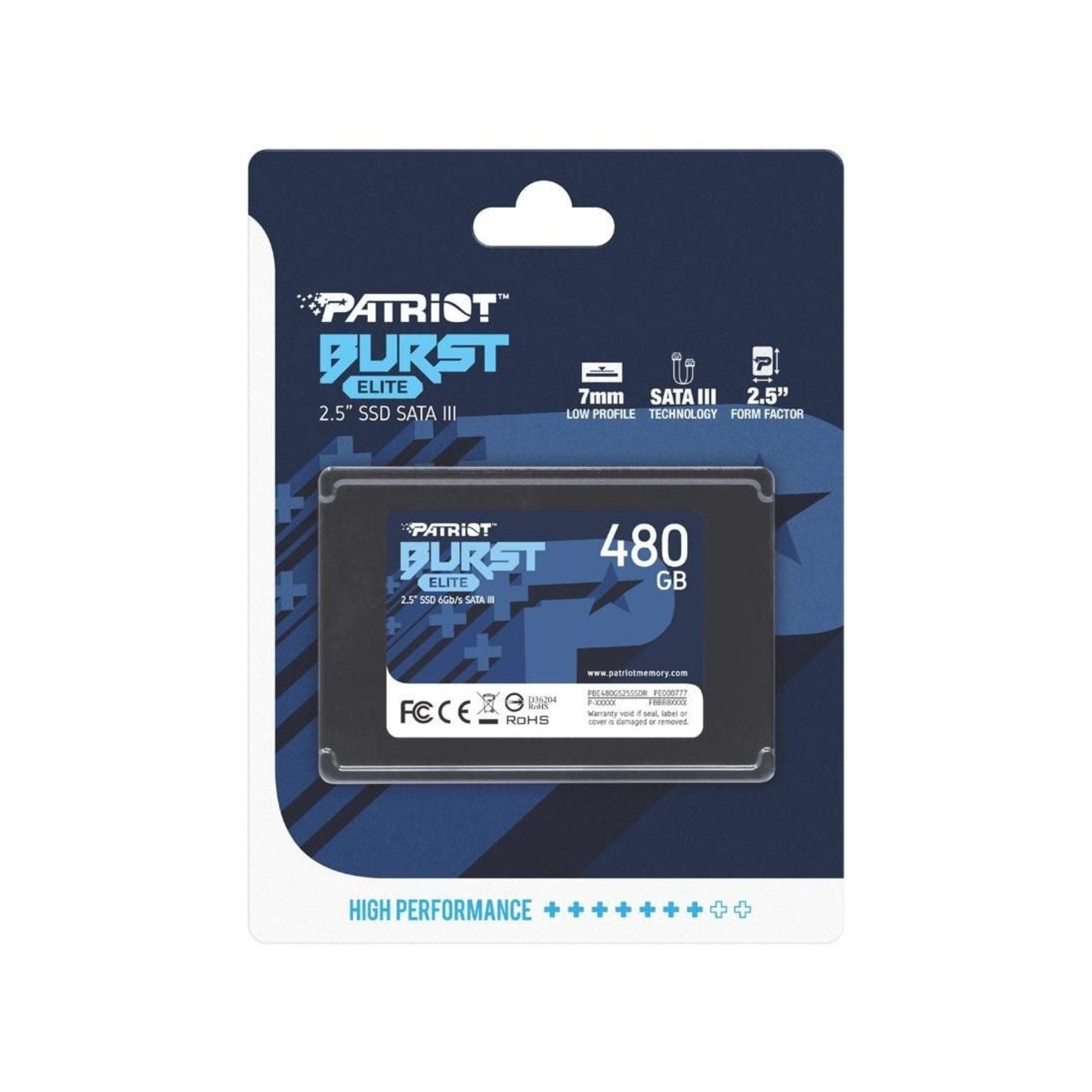 Disco Sólido 500GB (480GB) Patriot Burst - Disco Solido