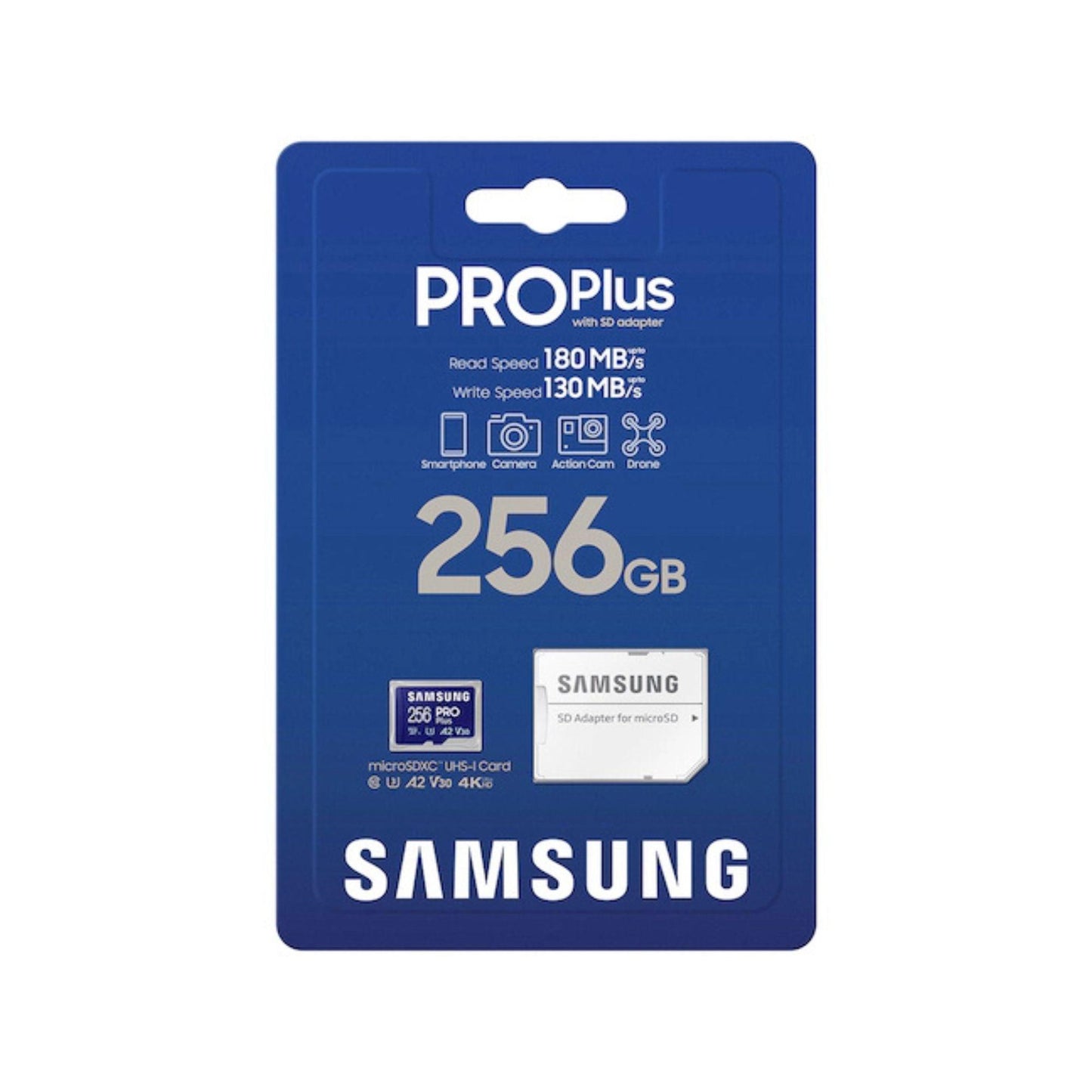 Micro SD Samsung 256GB + SD - Disco Solido