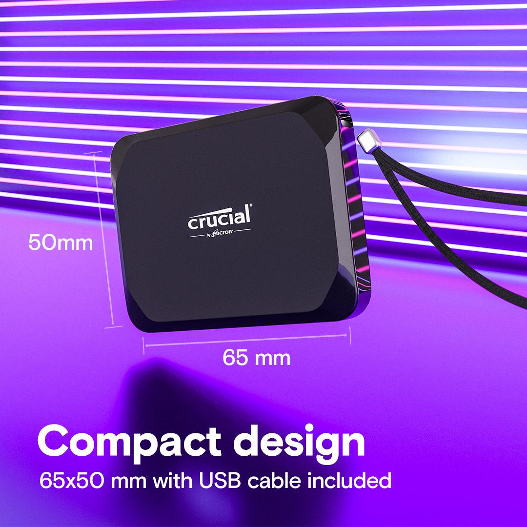 Disco Duro Externo 2TB Crucial X9 - Disco Solido