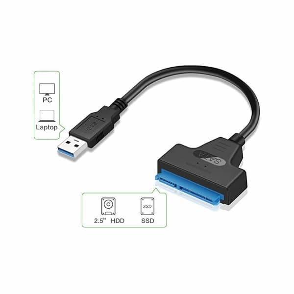 Adaptador Cable SATA a USB 3.0 - Disco Solido