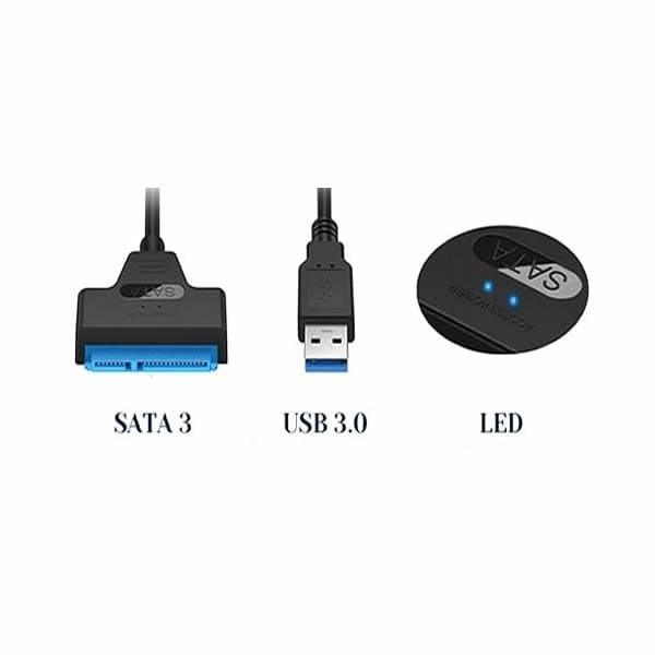 Adaptador Cable SATA a USB 3.0 - Disco Solido