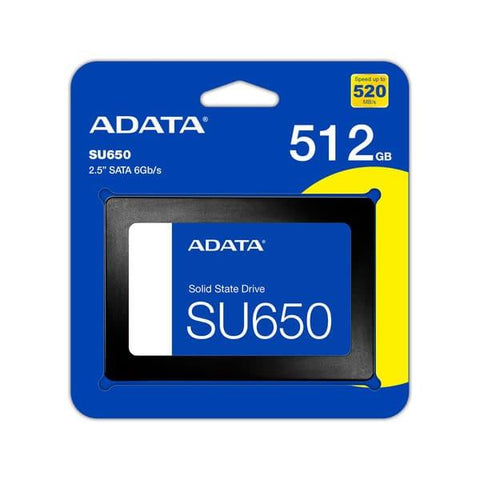 Disco Solido Ssd Adata Su650 Sata De 512 Gb 6Gb/s - DISCO DURO Y MEMORIAS 