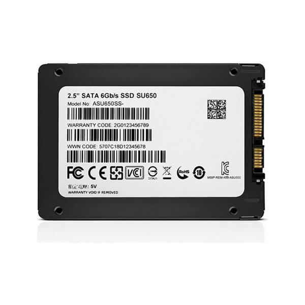 Disco Solido Ssd Adata Su650 Sata De 512 Gb 6Gb/s - DISCO DURO Y MEMORIAS 