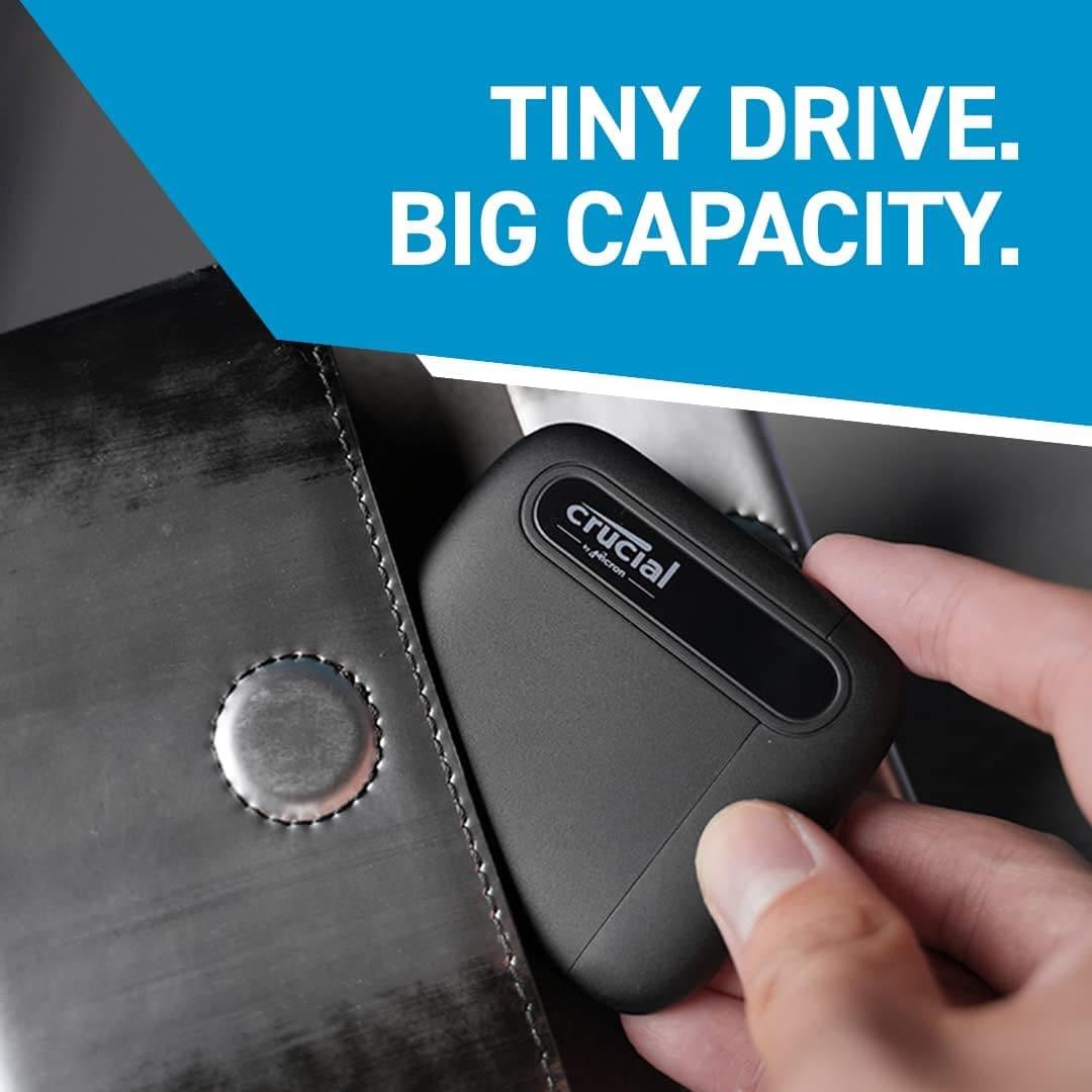 Disco Estado Solido Ssd Portátil Externo Crucial X6 2TB - 