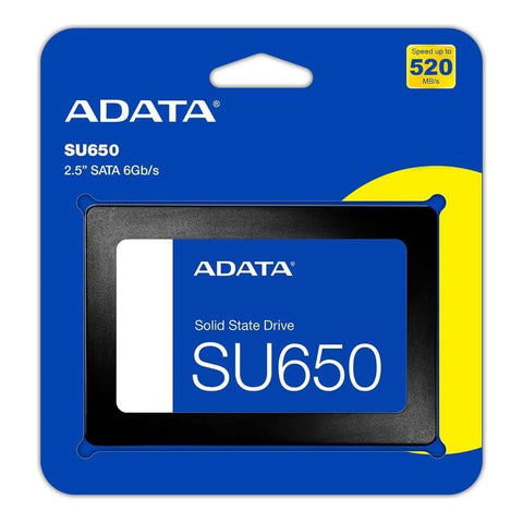 Disco Solido Ssd Adata Su650 Sata De 256 Gb 6Gb/s - DISCO DURO Y MEMORIAS 