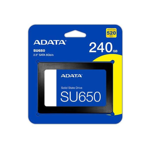 Disco Solido Ssd Adata Su650 Sata De 240Gb 6Gb/s - DISCO DURO Y MEMORIAS 