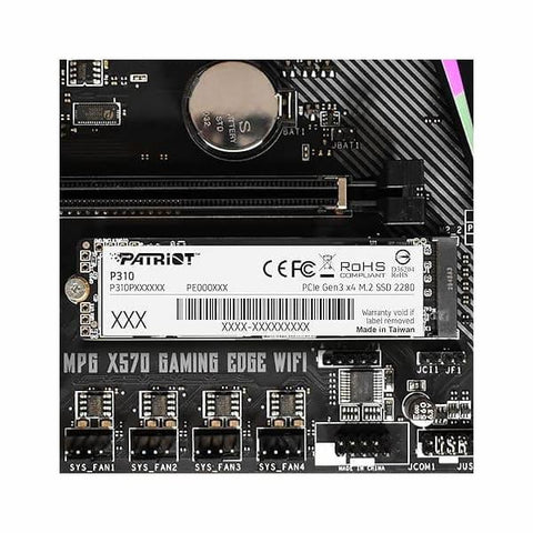 Disco solido SSD Patriot P310 480gb M.2 PCIe Gen 3X4 - DISCO DURO Y MEMORIAS 