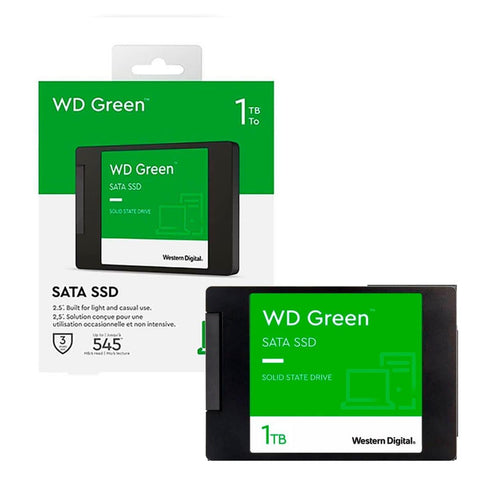 Disco Solido Interno Western Digital Green 1TB SATA III 2,5" - DISCO DURO Y MEMORIAS 