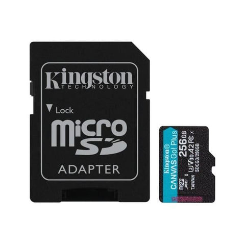 Memoria Microsd Kingston 256gb Canva Go plus 170mb/s - DISCO DURO Y MEMORIAS 