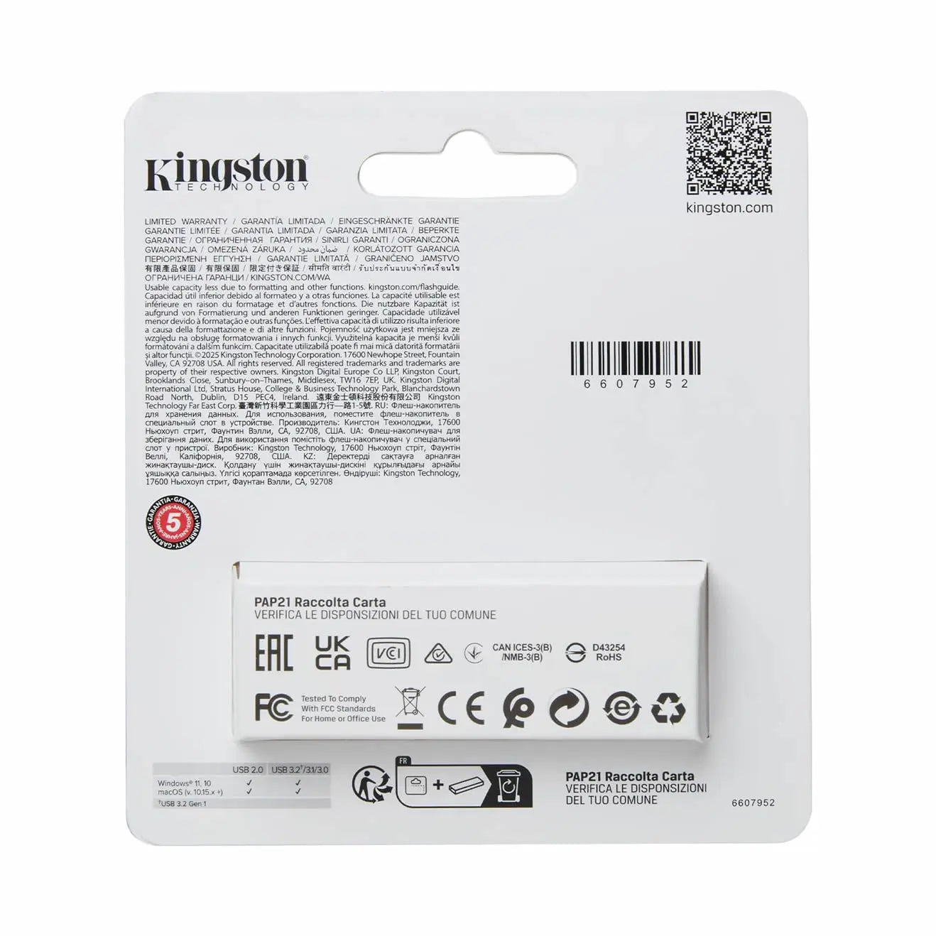 USB 256 GB Kingston