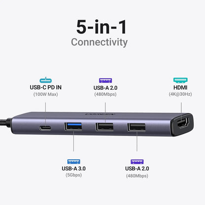 Hub USB-C UGREEN 5 en 1