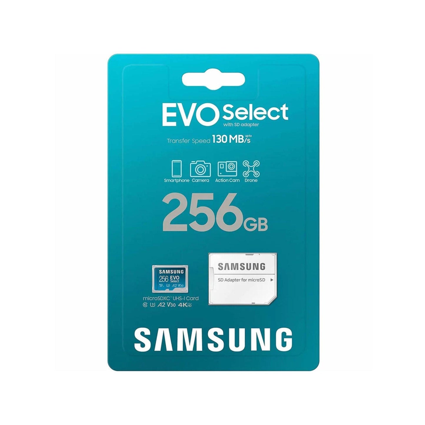 Micro SD 256GB Samsung Evo Select 4k - Disco Solido
