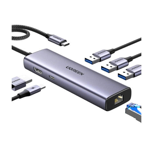 Hub UGREEN 6 en 1 - Rj45