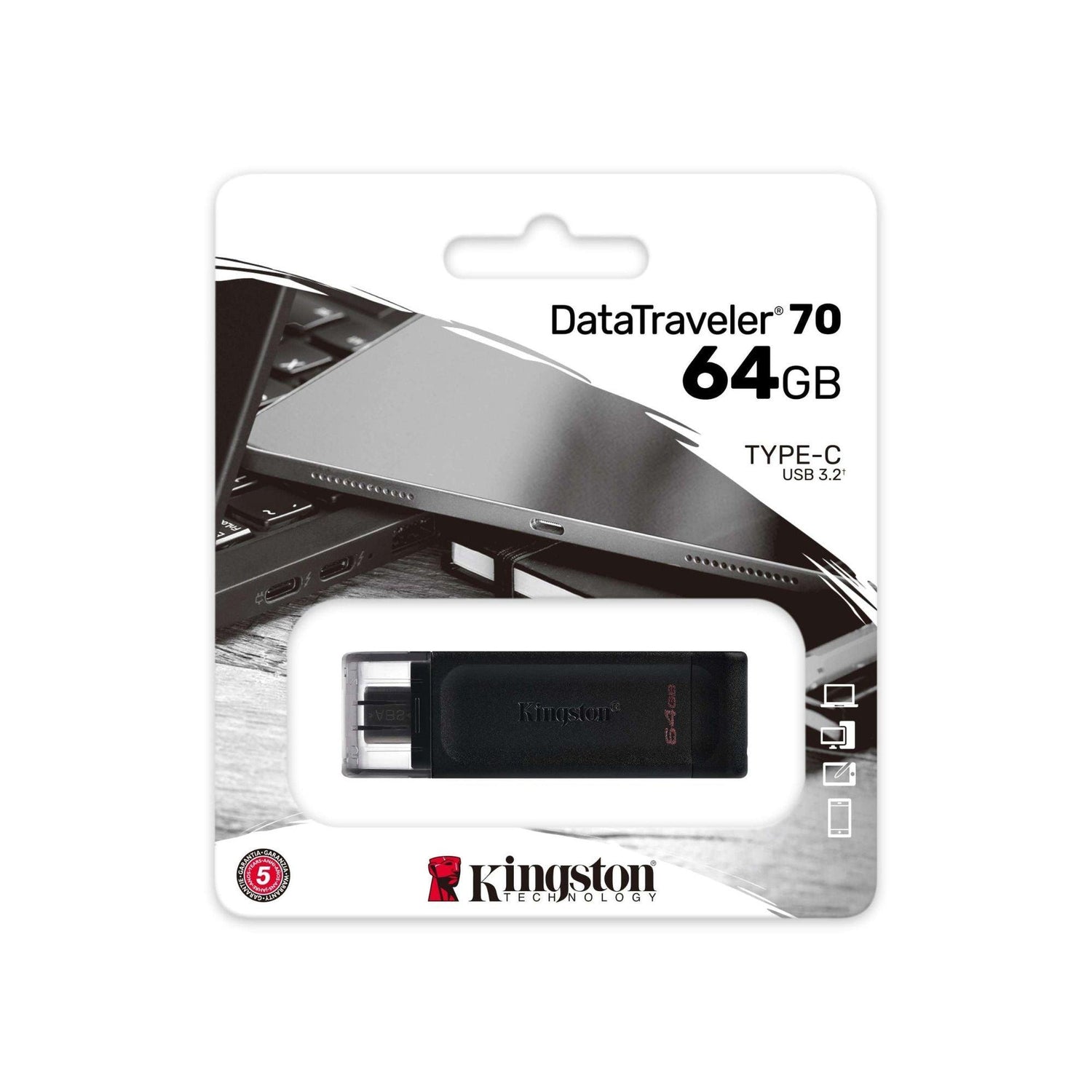 Memoria Tipo C 64gb Kingston - Disco Solido