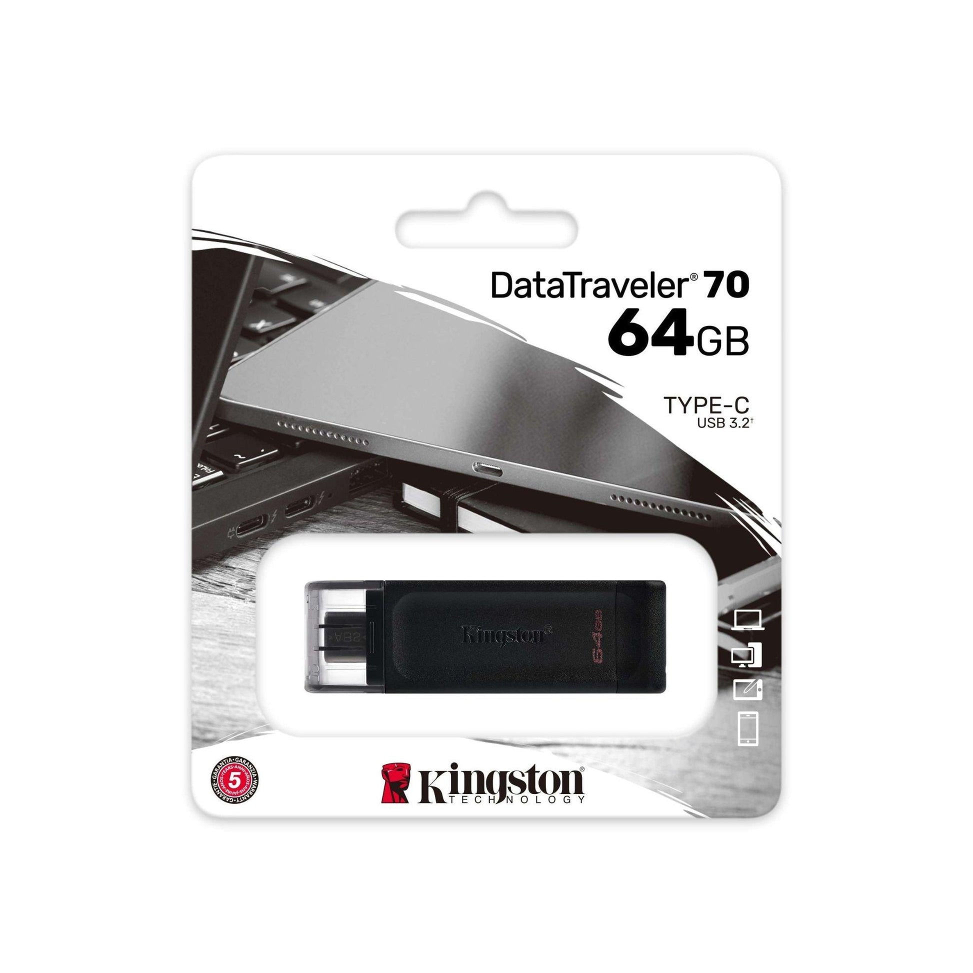 Memoria Tipo C 64gb Kingston - Disco Solido
